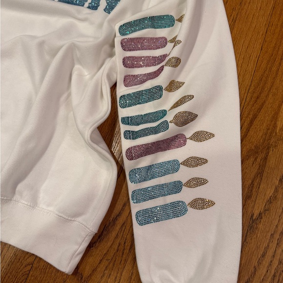 JUDITH MARCH BIRTHDAY QUEEN WHITE PULLOVER EMBELLISHED COTTON Size 1X - Picture 4 of 10